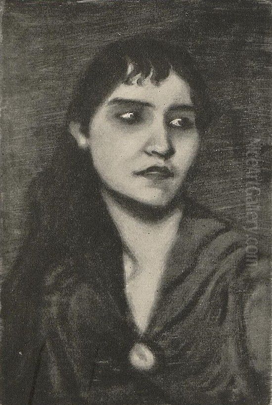 Bildnis einer Frau Oil Painting by Albert von Keller