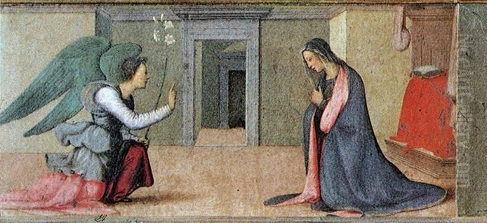 Annunciation Oil Painting by Mariotto Albertinelli