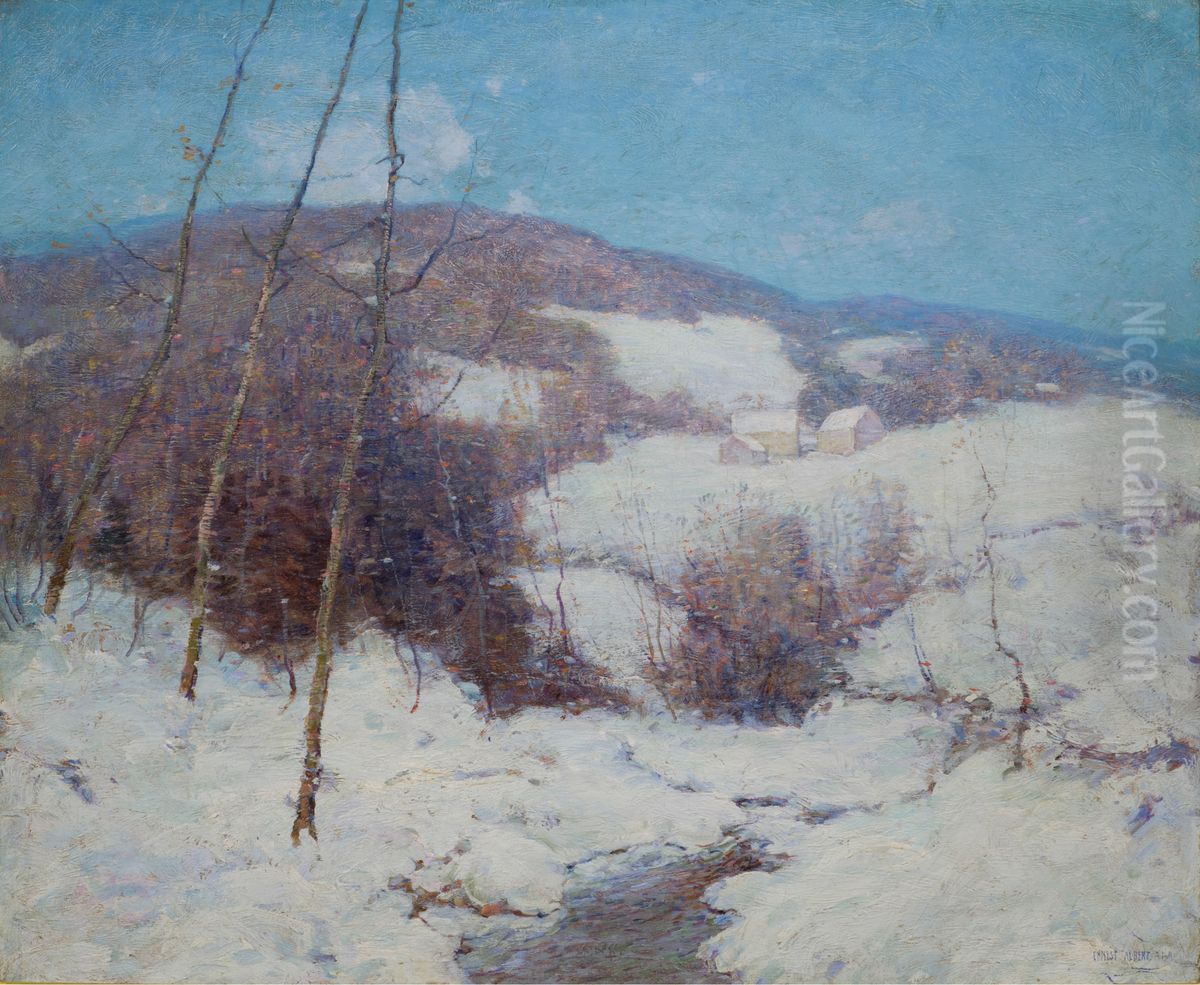 The White Mantle Oil Painting by Ernest Albert