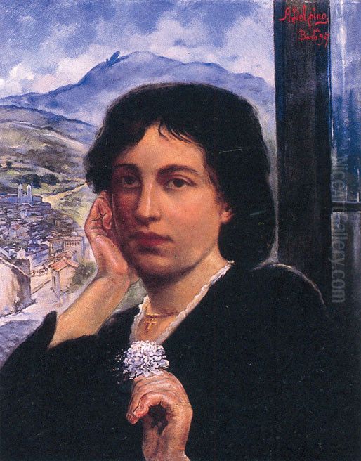 Homesick Marilia Oil Painting by Alberto Delpino