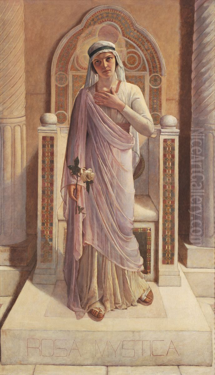 Mystical Rose Oil Painting by Alberto Fuster