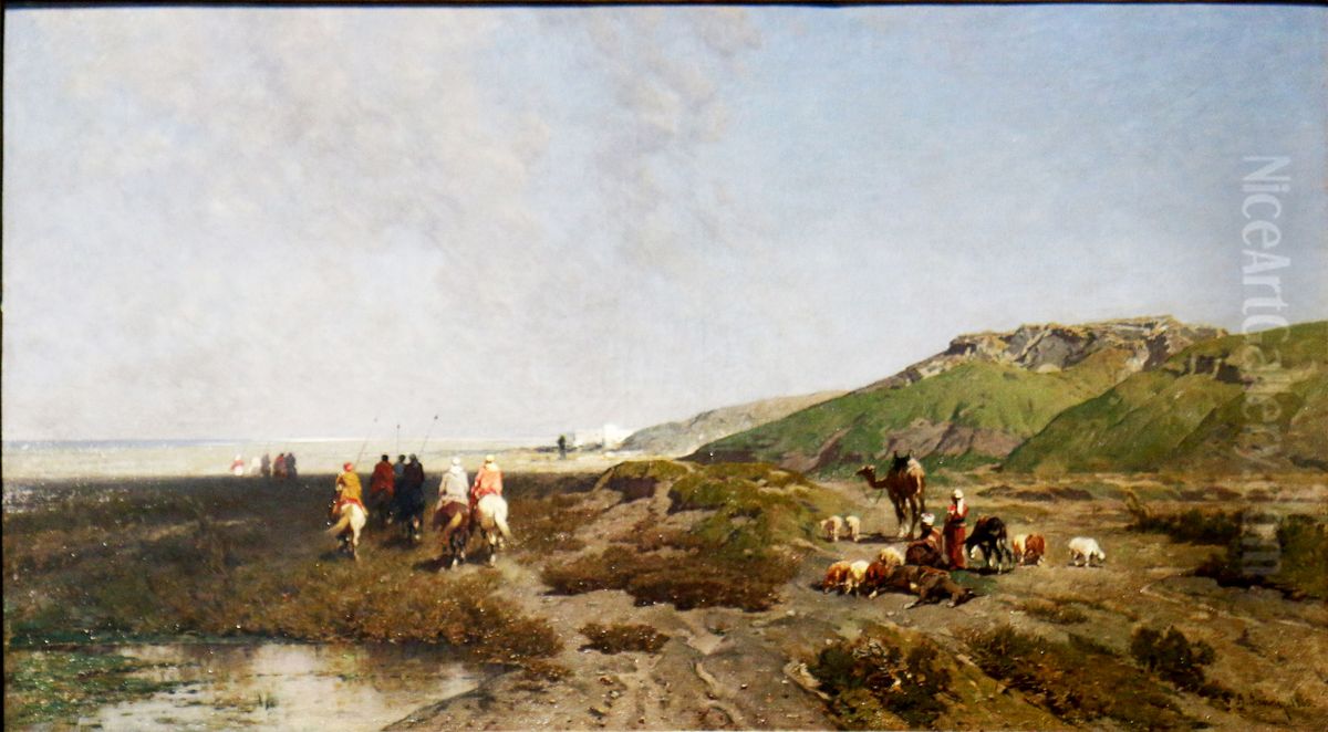 Souvenir des environs de Tripoli. Oil Painting by Alberto Pasini
