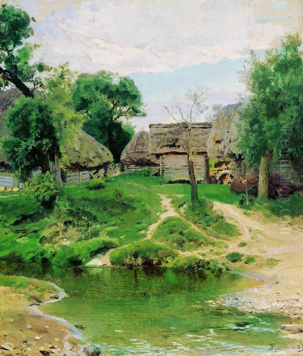 Derevna Turgenevo Oil Painting by Vasily Polenov