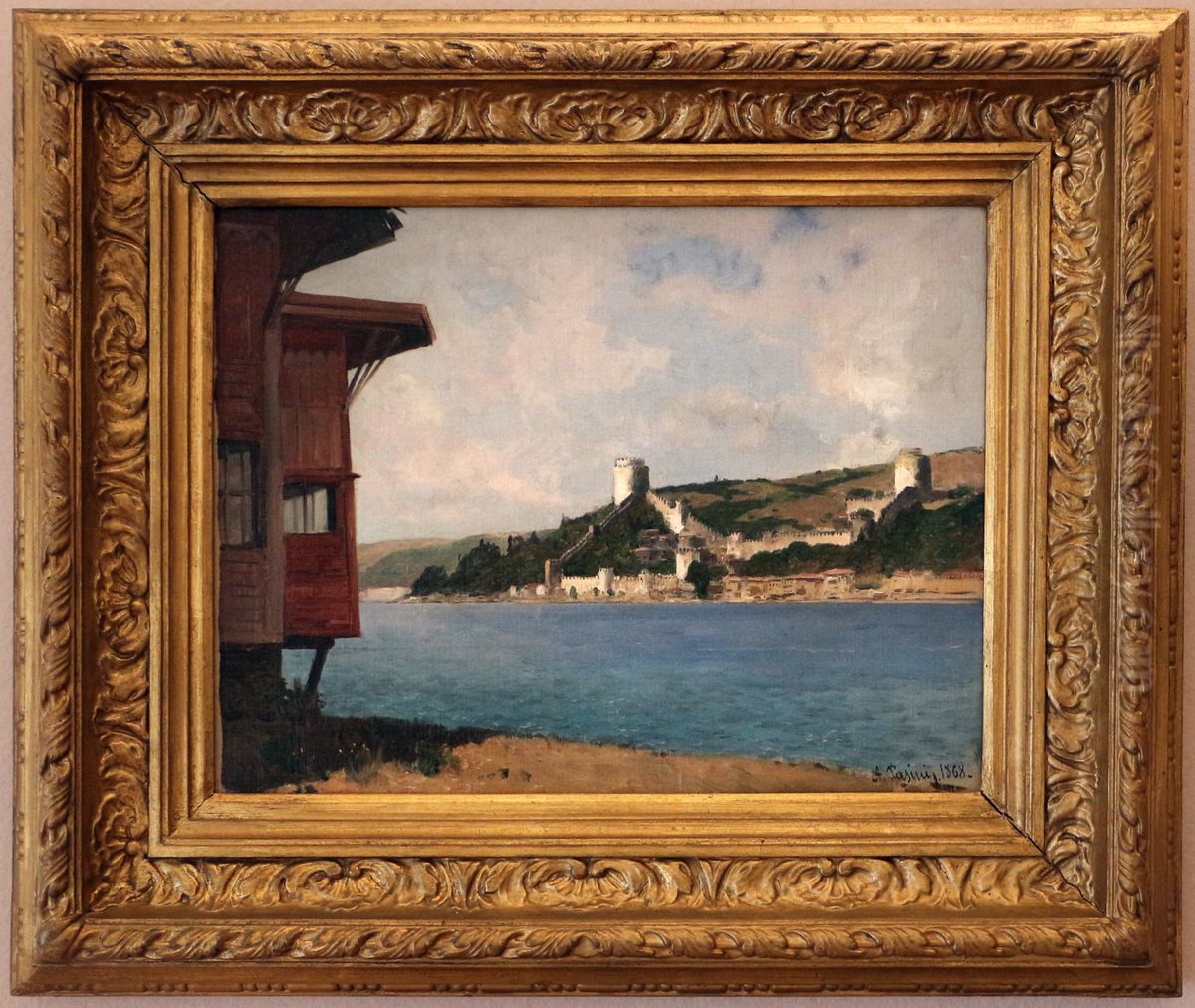 il castello di rumelj hissar Oil Painting by Alberto Pasini