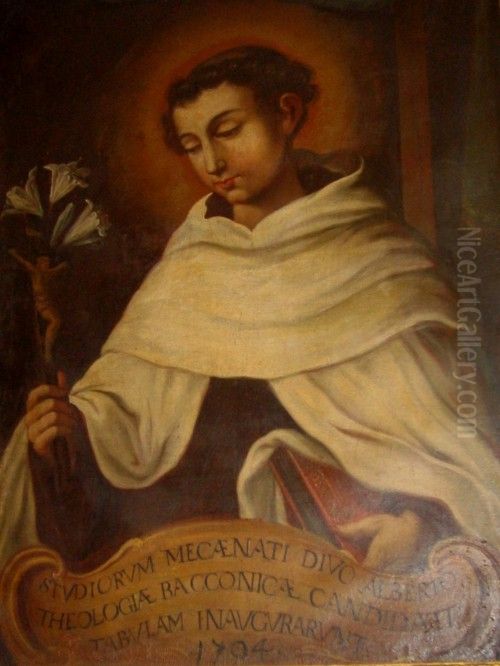 Saint Albert of Trapani Oil Painting by unknown