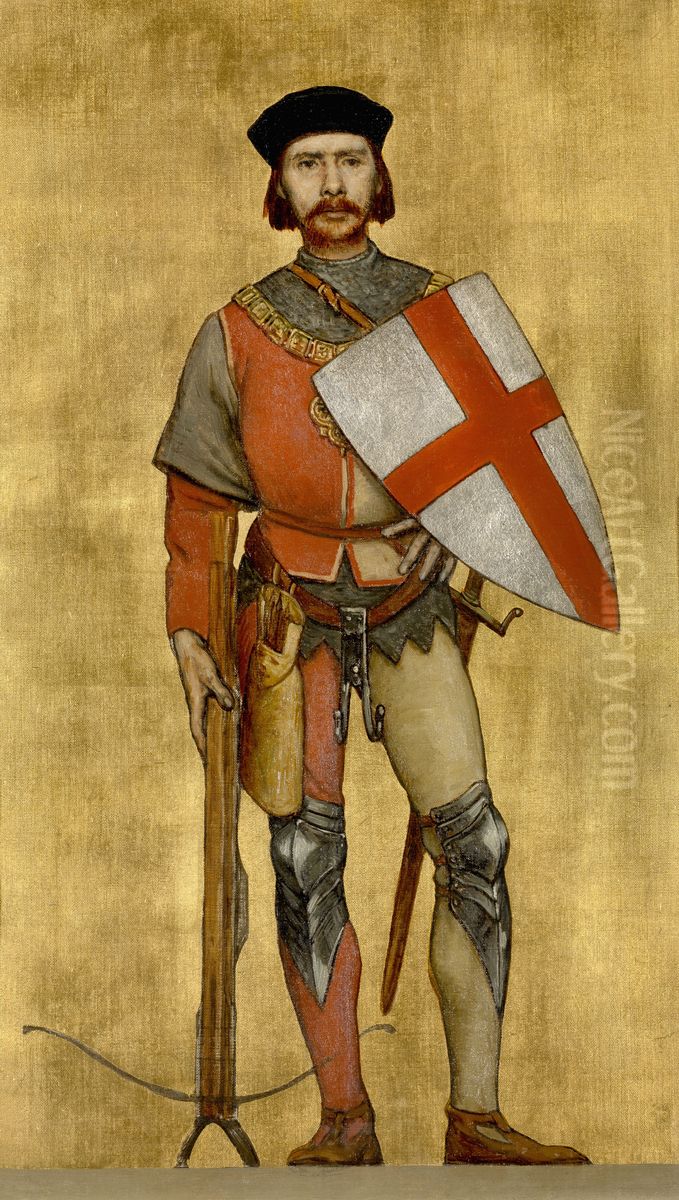 Deken van de gewapende Sint-Jorisgilde Oil Painting by Albrecht De Vriendt