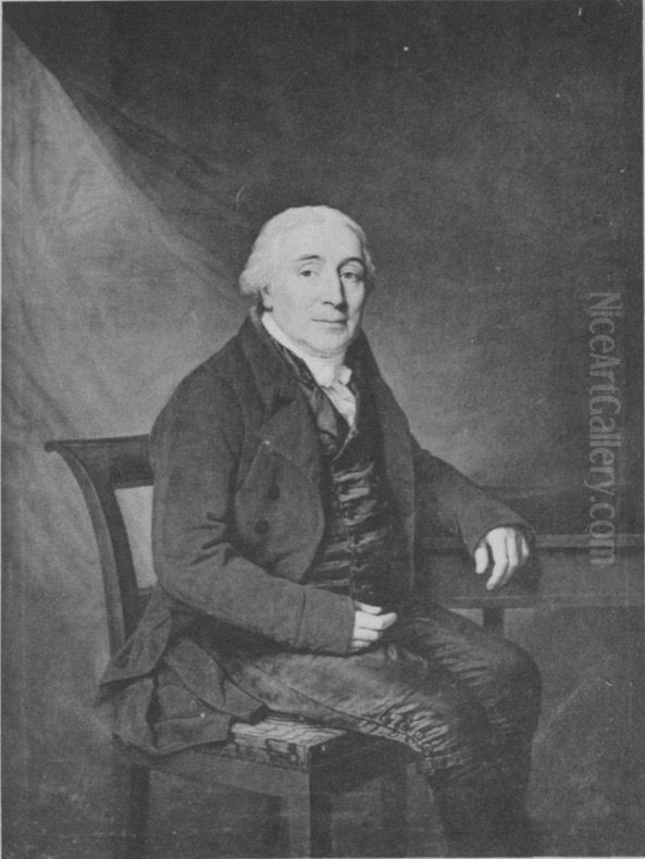 Portrait ofJean Cesar Godeffroy Oil Painting by Friedrich Carl Groger