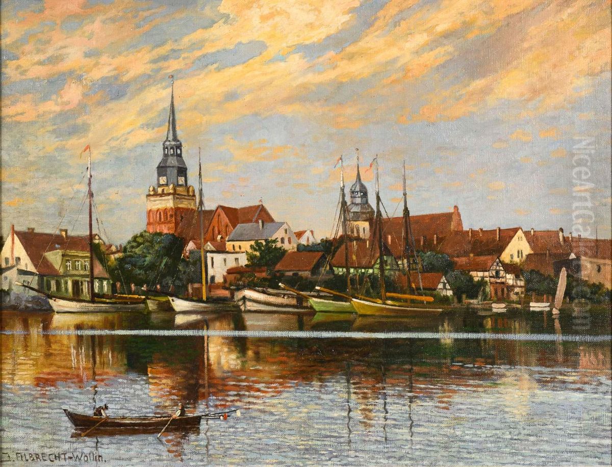 Wollin at the Stettin Lagoon Oil Painting by unknown