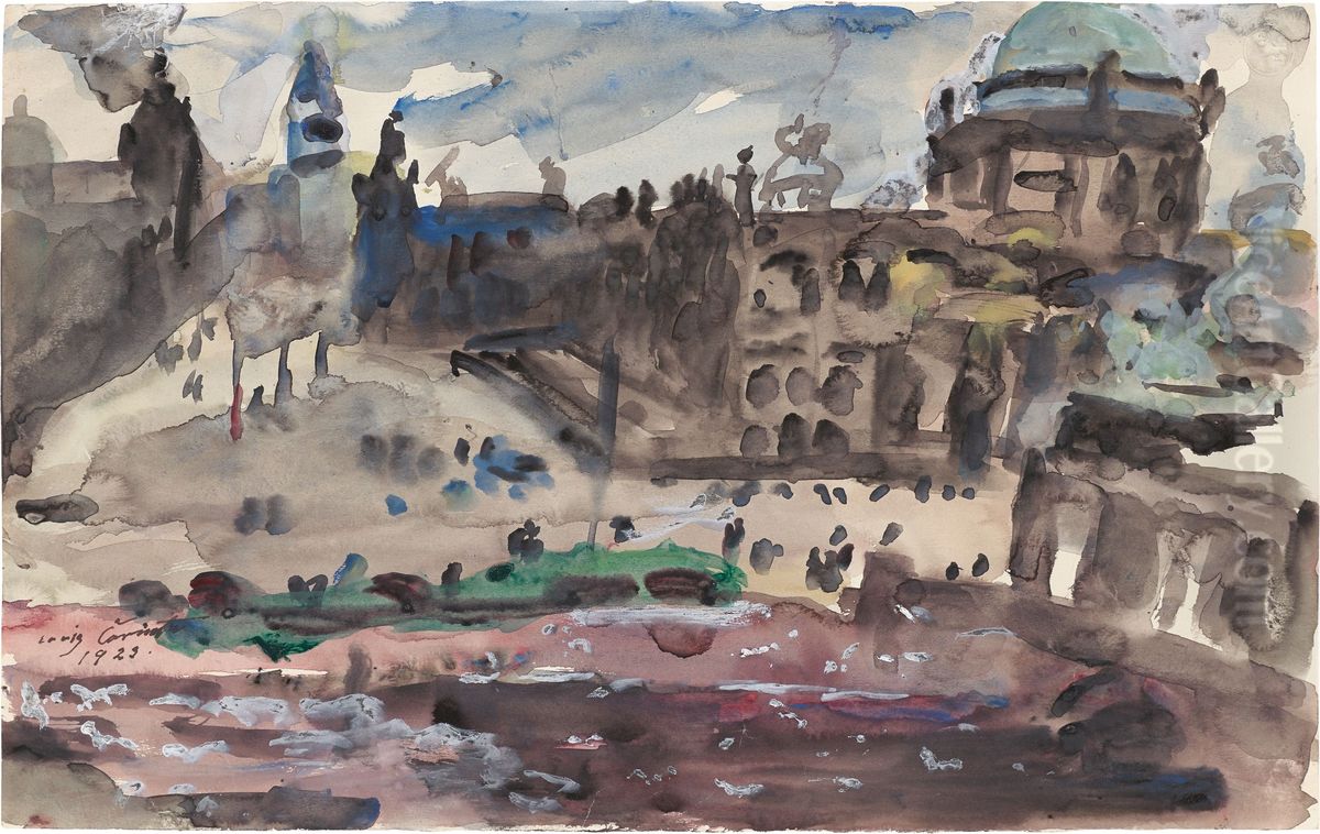 Schlossfreiheit (Berlin) Oil Painting by Lovis (Franz Heinrich Louis) Corinth