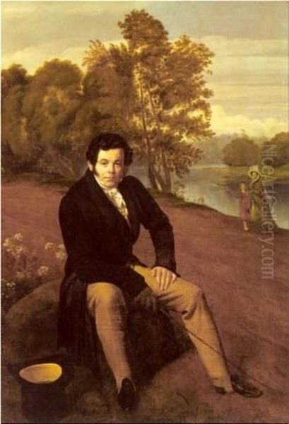 Karl Albrecht Oil Painting by Orest Kiprensky