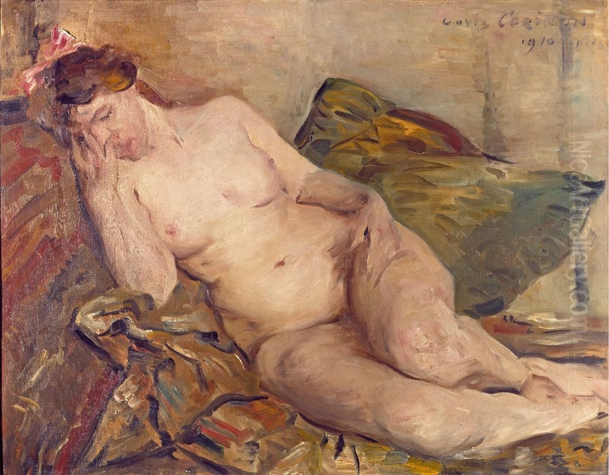 Ruhender Akt Oil Painting by Lovis (Franz Heinrich Louis) Corinth