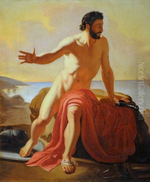 Filoctetes Abandonado Oil Painting by Alejandro Cicarelli