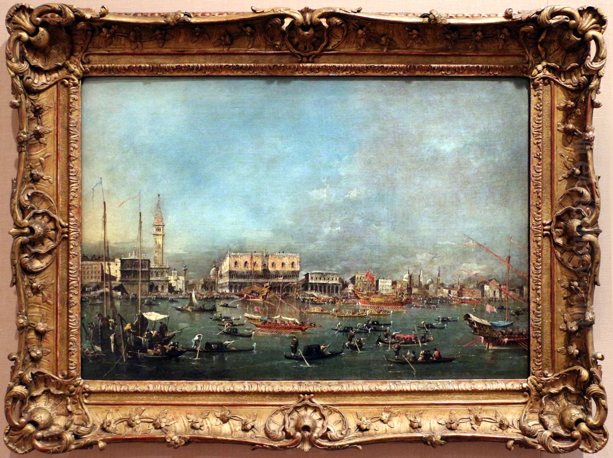 Partida do Bucentauro Oil Painting by Francesco Guardi