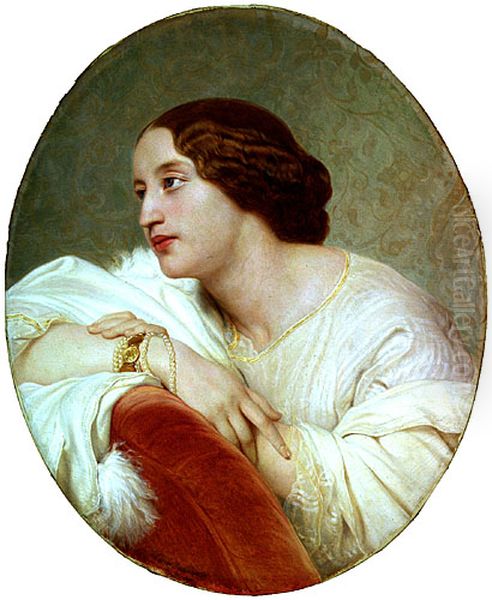Ludmille Komar, princesse de Beauvau-Craon Oil Painting by Paul Delaroche