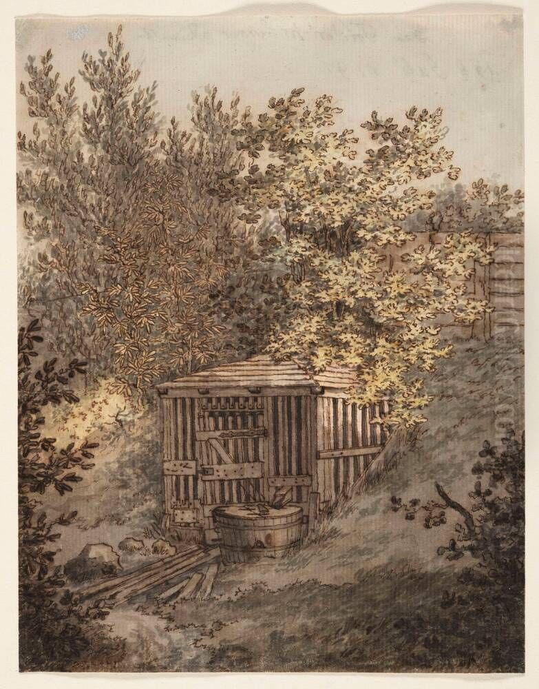 Frederiksberger Quelle bei Kopenhagen Oil Painting by Caspar David Friedrich