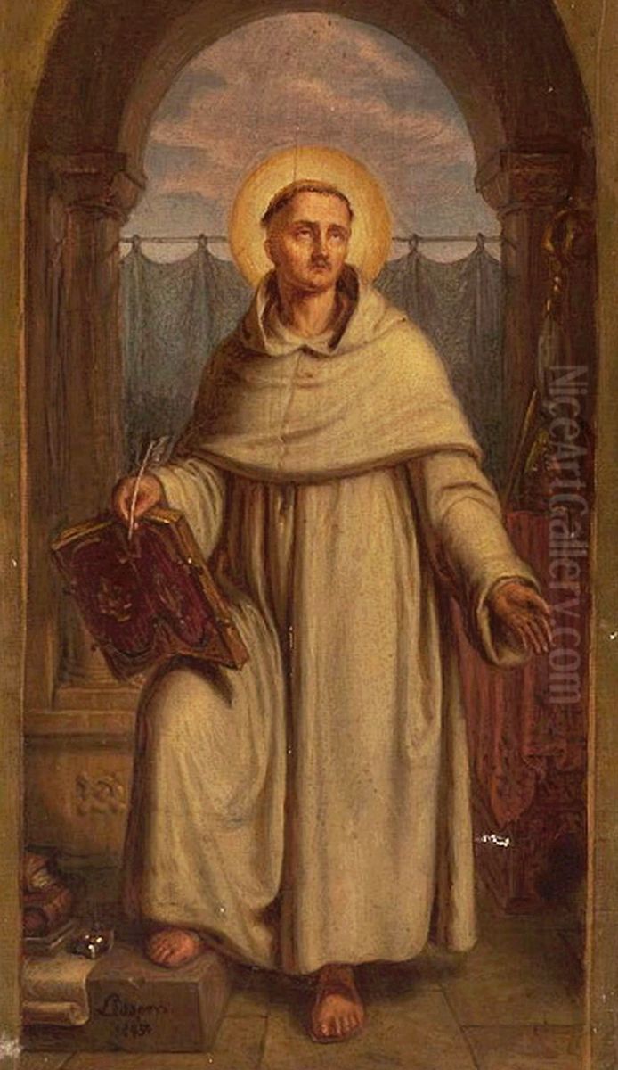 Szkic doWincentego Kadlubka Oil Painting by Aleksander Lesser