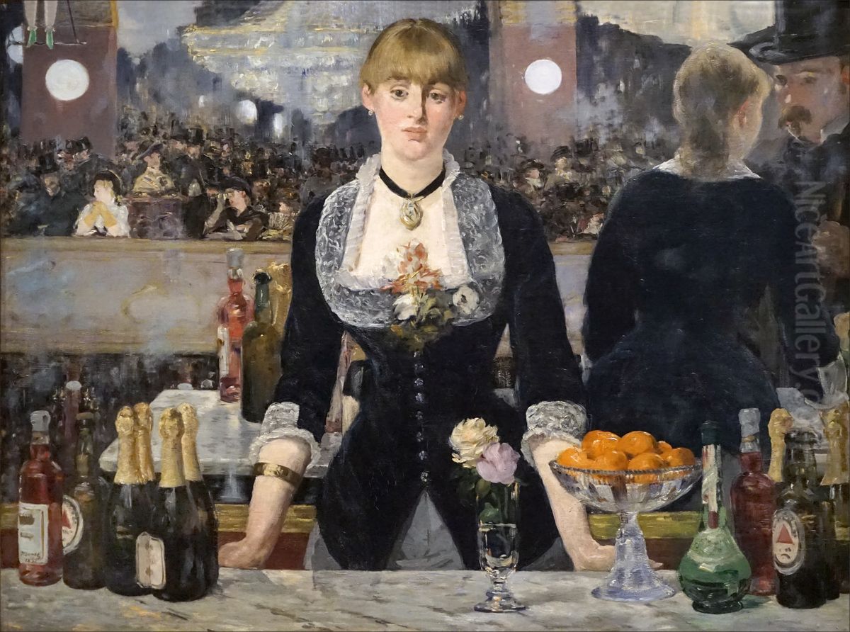 Un bar aux Folies Bergere Oil Painting by Edouard Manet