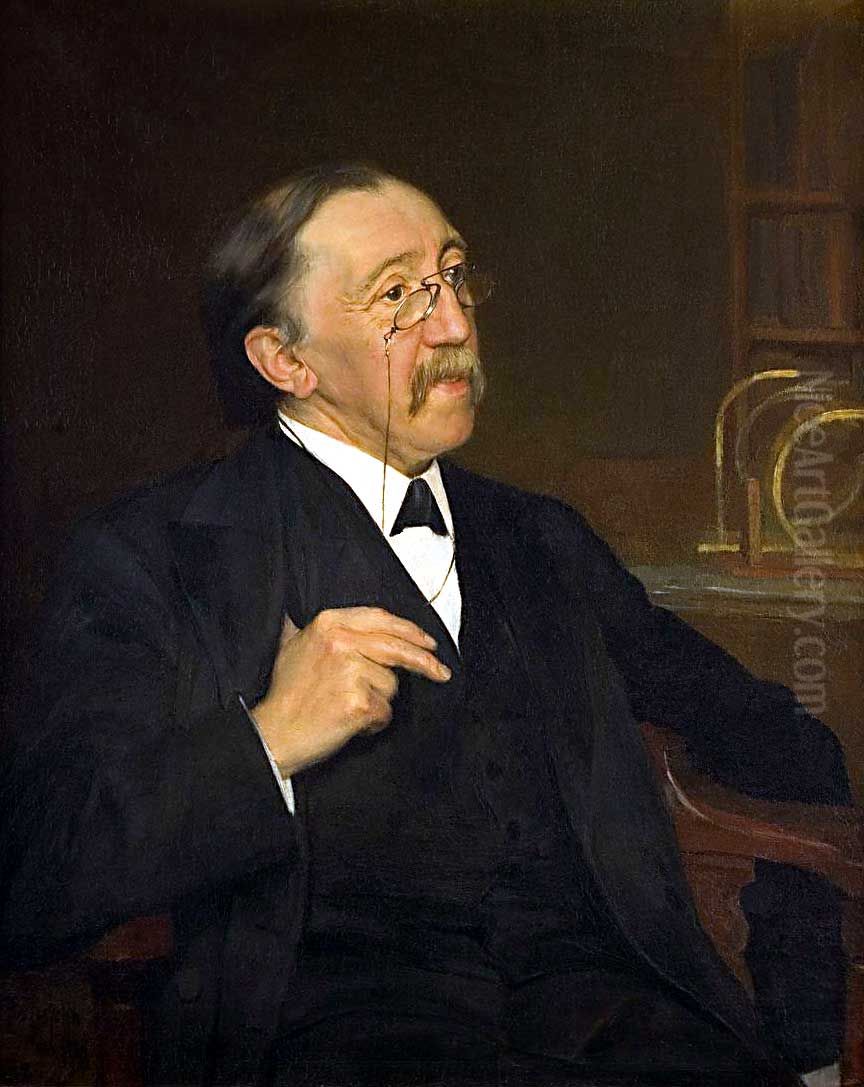 Hendricus Gerardus van de Sande Bakhuyzen (1838-1872), Dutch astronomer Oil Painting by Pieter De Josselin De Jong