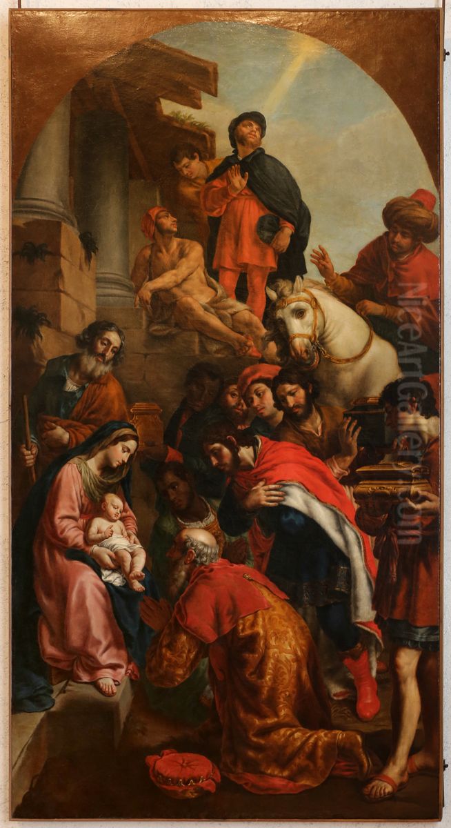 Adoration of the Magi Oil Painting by Alessandro Turchi