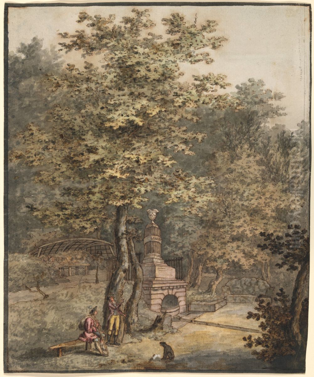 Die Luisenquelle in Frederiksdahl Oil Painting by Caspar David Friedrich