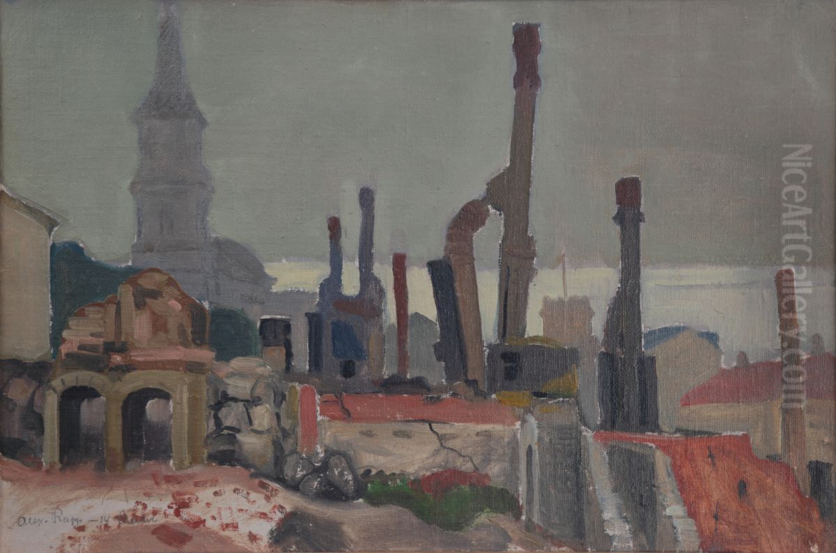 Ruins Oil Painting by Alex Rapp