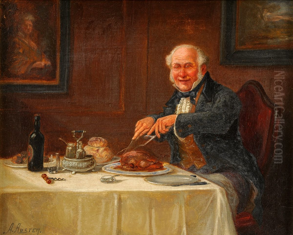 Der Gourmet Oil Painting by Unidentified location