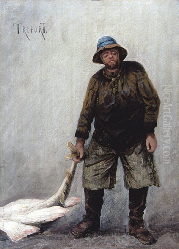 The Fisherman Oil Painting by Alexey Bogolyubov