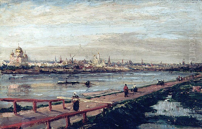 Moscow(3) Oil Painting by Alexey Bogolyubov