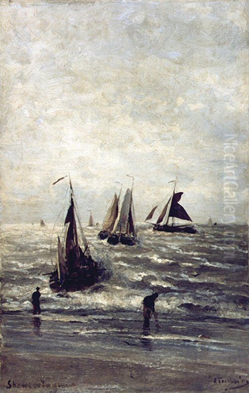 Scheveningen (3) Oil Painting by Alexey Bogolyubov