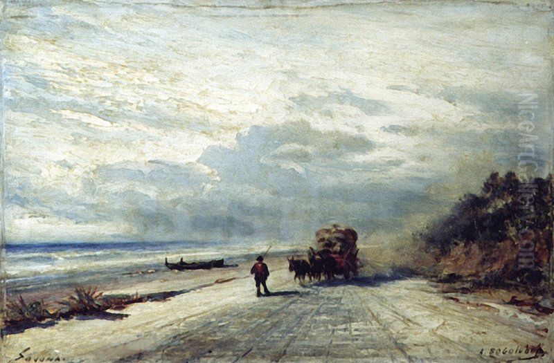 The Road to Savona Oil Painting by Alexey Bogolyubov