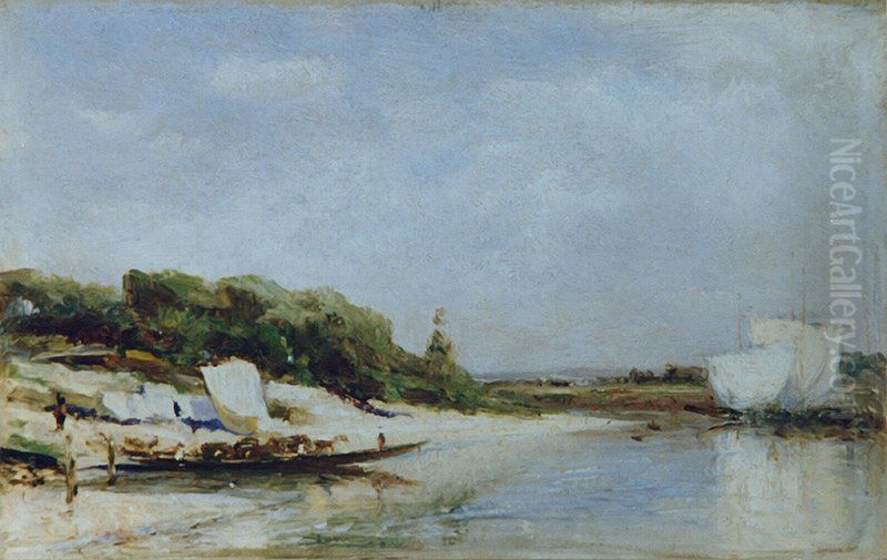 The Sura River Oil Painting by Alexey Bogolyubov
