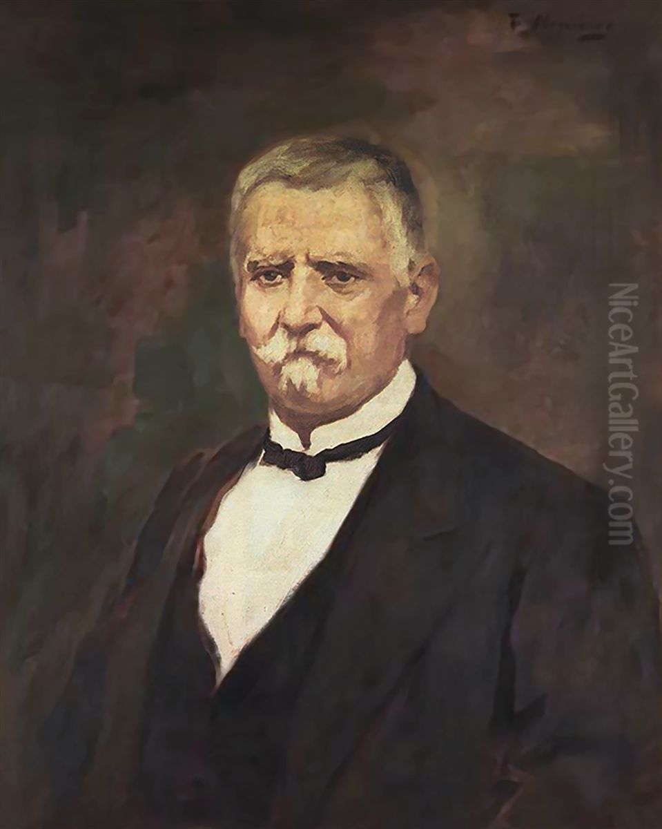 Alexandros Koumoundouros(1815 - 1883), Greek politician and Prime Minister. Oil Painting by unknown