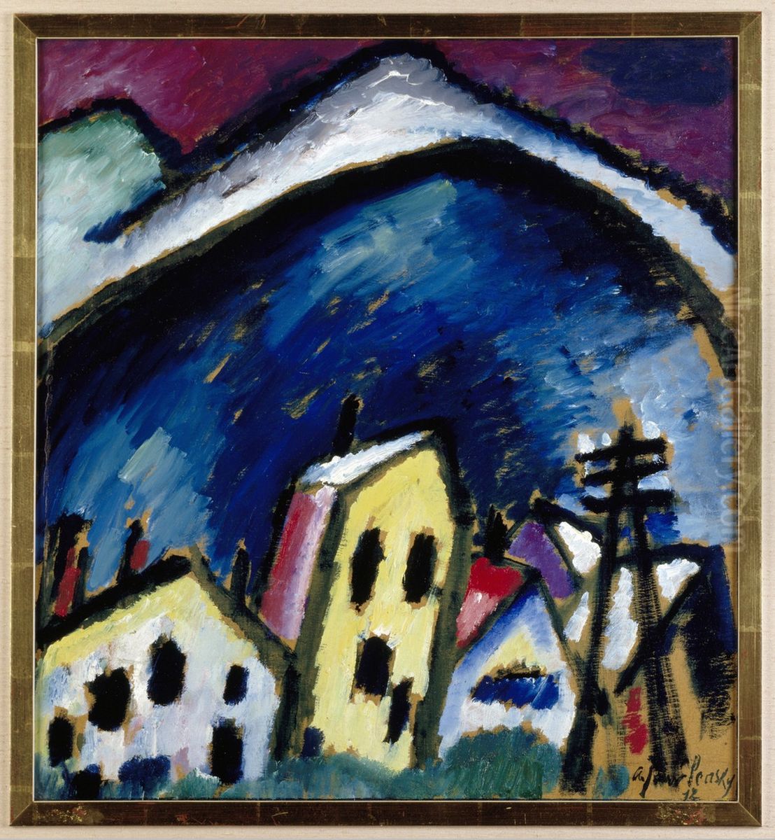 Oberstdorf Oil Painting by Alexei Jawlensky