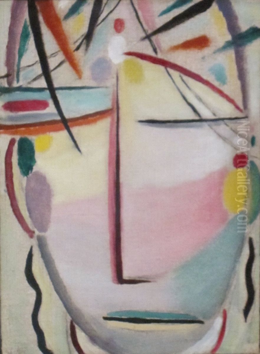 Christ Oil Painting by Alexei Jawlensky