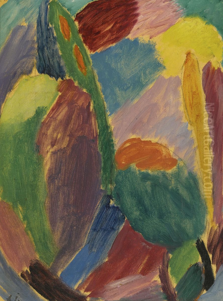 Variation Oil Painting by Alexei Jawlensky