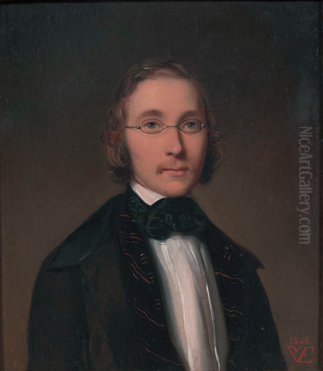 Alexander Hugo Bakker Korff Oil Painting by Paul Tetar van Elven