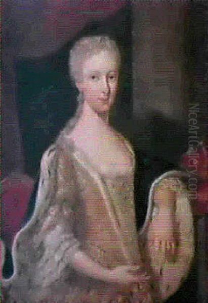 Portrait of Maria Clementina Sobieska (1702-1735) Oil Painting by Cosmo Alexander