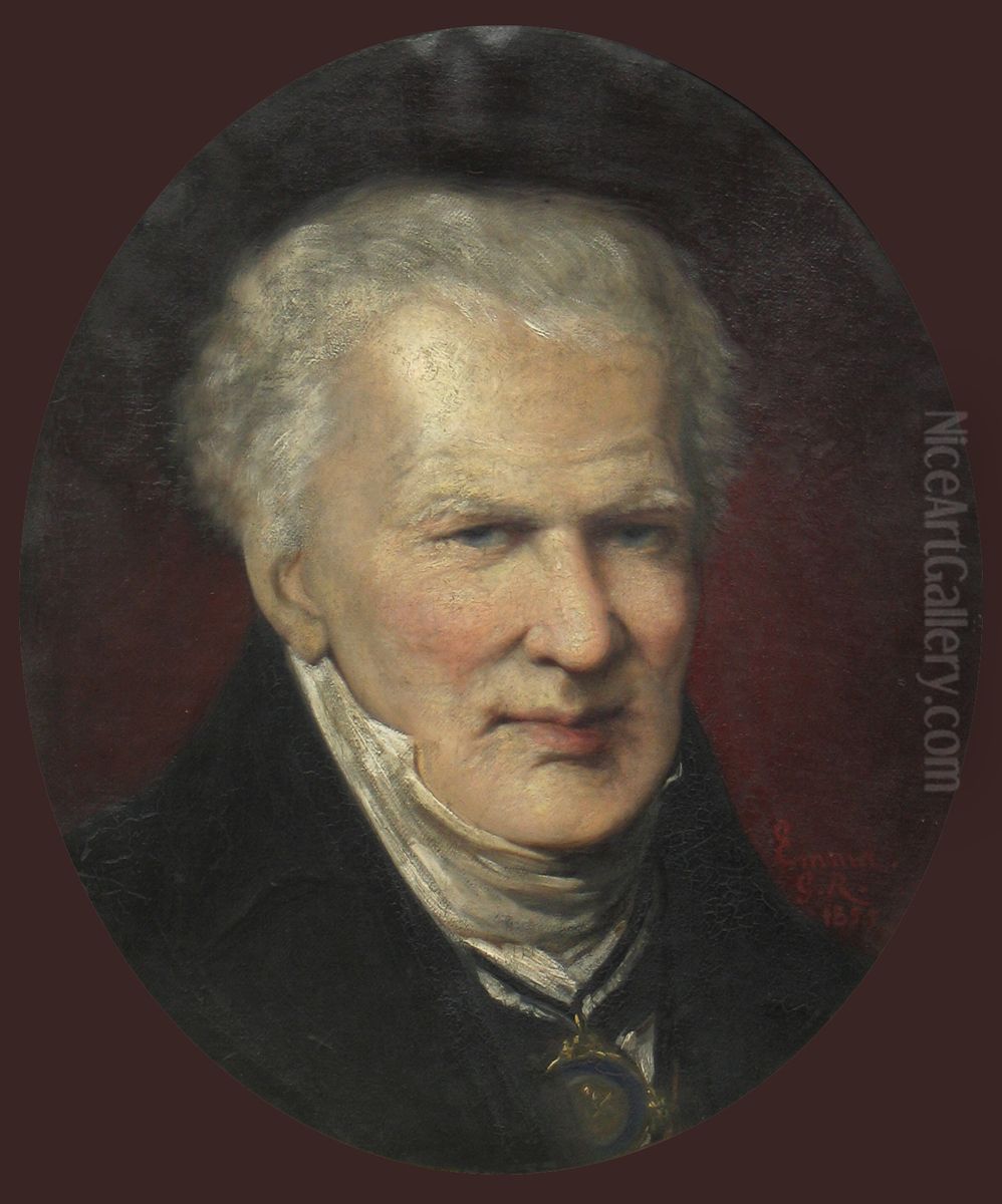 Alexander von Humboldt Oil Painting by Emma Gaggiotti Richards