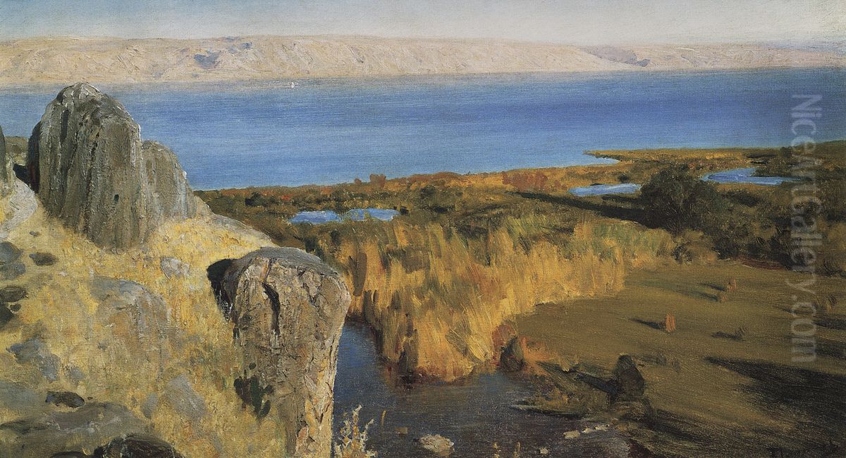 Genisaretskoe ozero Oil Painting by Vasily Polenov