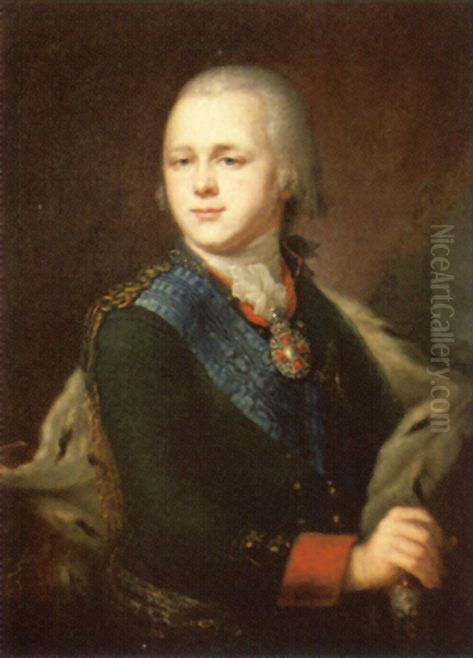 Alexander I Oil Painting by Johann Baptist von Lampi the Elder