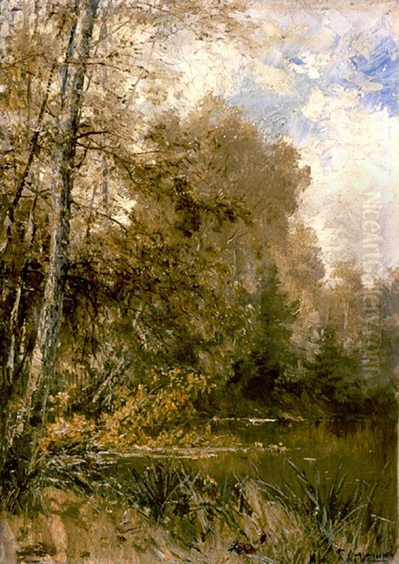 Autumn (2) Oil Painting by Alexey Bogolyubov