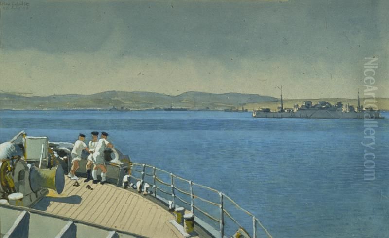 Ratings Look at Gibraltar Oil Painting by Alex Colville