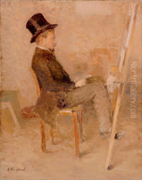 Le peintre Marc Mouclier Oil Painting by Jean-Edouard Vuillard