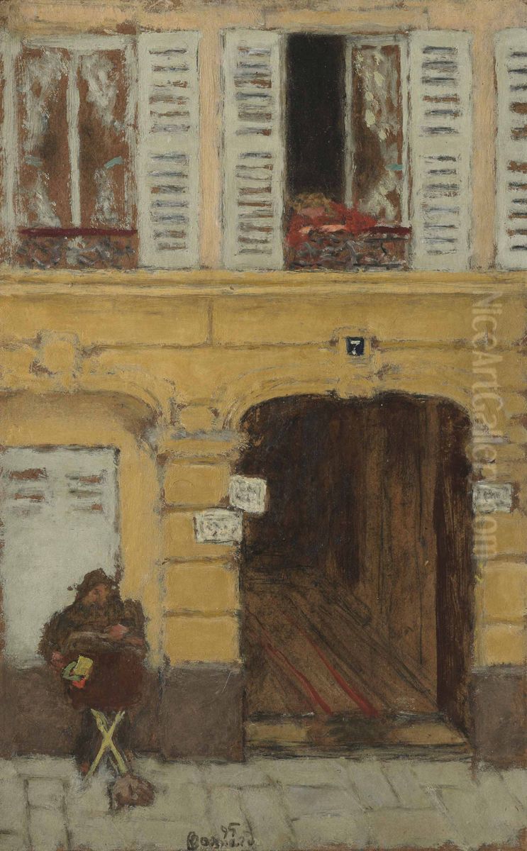 L'orgue de Barbarie ou Le joueur d'orgue Oil Painting by Pierre Bonnard