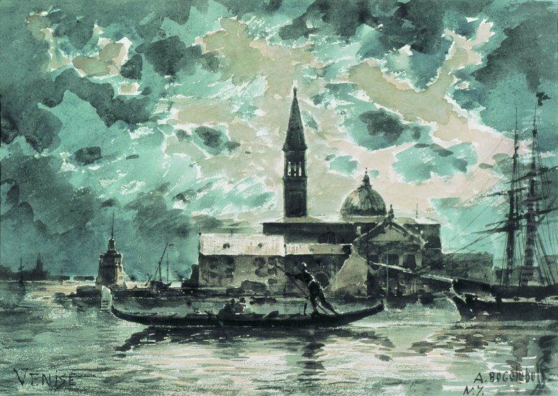 Venice Oil Painting by Alexey Bogolyubov