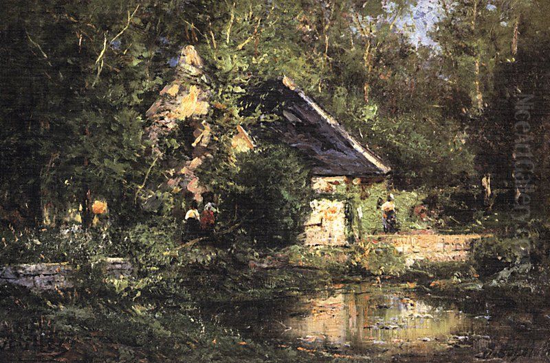 The Watermill in Veules Oil Painting by Alexey Bogolyubov