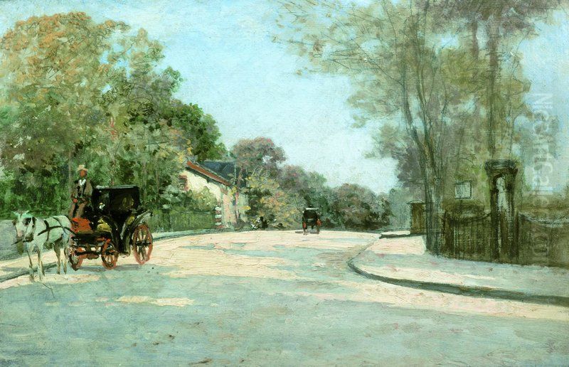 Farm in France Oil Painting by Alexey Bogolyubov