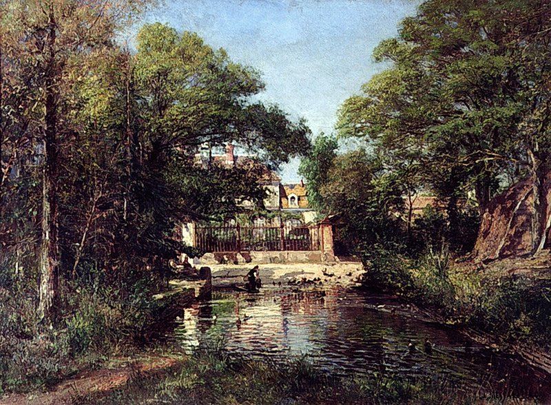 Farm in Pornic Oil Painting by Alexey Bogolyubov