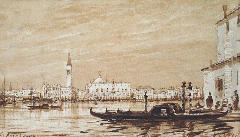 Venice (1) Oil Painting by Alexey Bogolyubov