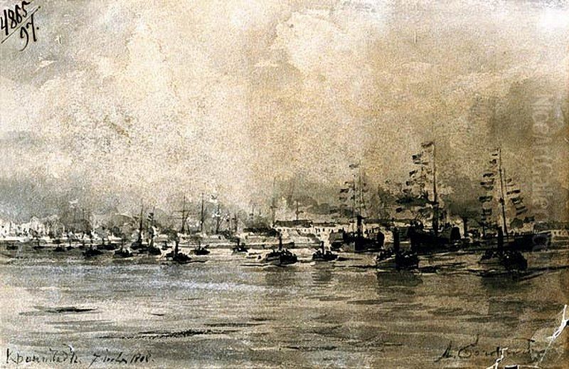 Kronstadt Oil Painting by Alexey Bogolyubov